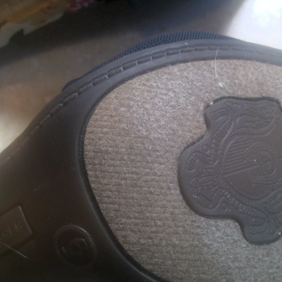 ETIENNE AIGNER 3 INCH HEEL NAVY/FLORAL PUMP WITH PEEKABOO HEEL, TOE AND SIDES -6 - Picture 14 of 14